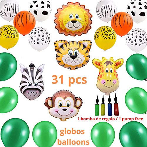 Bea's party jungle decoration kids' safari birthday party tableware set paper plates animals Birthday decorations balloons forest animals biodegradable party tableware paper cups safari jungle animal decoration