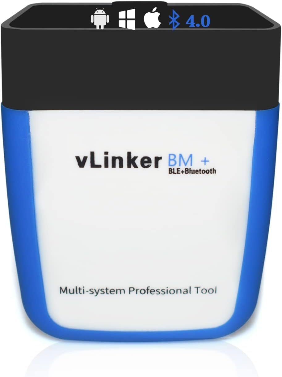 vLinker BM+ OBD2 Bluetooth Diagnostic Scan Tool, OBDII Auto Scanner for iOS, Android, and Windows - Made for BimmerCode.
