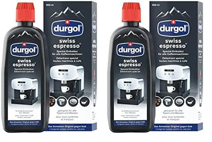 durgol swiss espresso Special Descaler - removes limescale from all types of coffee machines - German version - 1x500ml (Pack of 2)