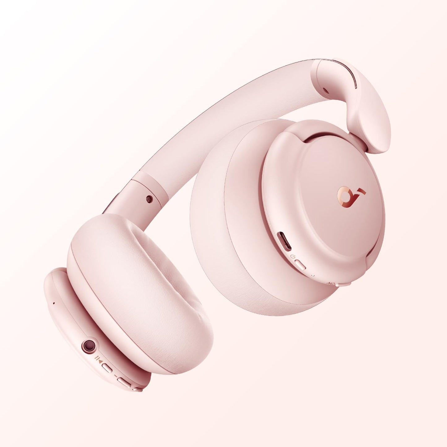 Soundcore by Anker Q30 Bluetooth Headphones, Hybrid Active Noise Cancellation, Customizable Modes, Hi-Res Sound, EQ in App, 40h Battery, Comfortable Fit, Connects to 2 Devices (pink)