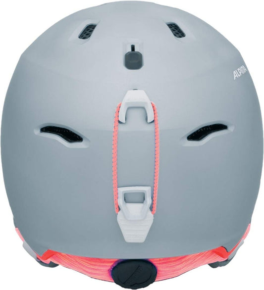 Alpina Unisex Ski Helmet in Silver-Flamingo Matte, 57-61 cm.