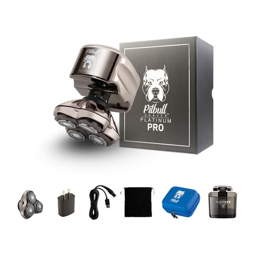 Pitbull Platinum PRO + CR3 - best gift for your man, electric razor for men with an extra CR3 blade.