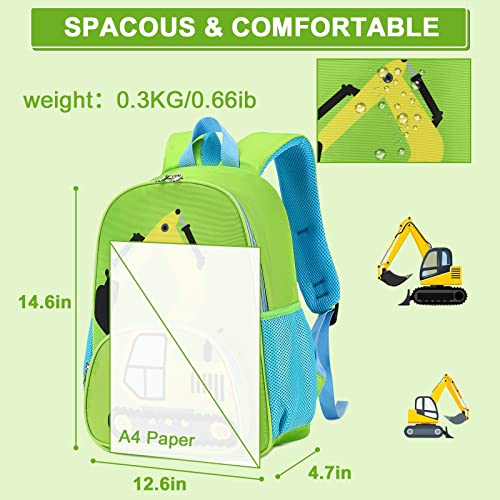LOIDOU Kids Backpack Boys Children's Backpack Daypack Preschool Backpack Toddler Kindergarten Bag School Backpack for School Nursery Green