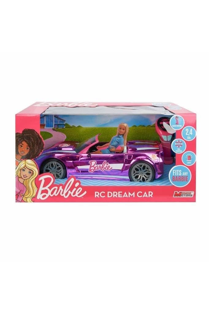 Mondo Motors 63619 Barbie RC Dream Car, remote control car for kids with room for 2 dolls, 43 x 18 x 13 cm, with remote control, toy for ages 3+