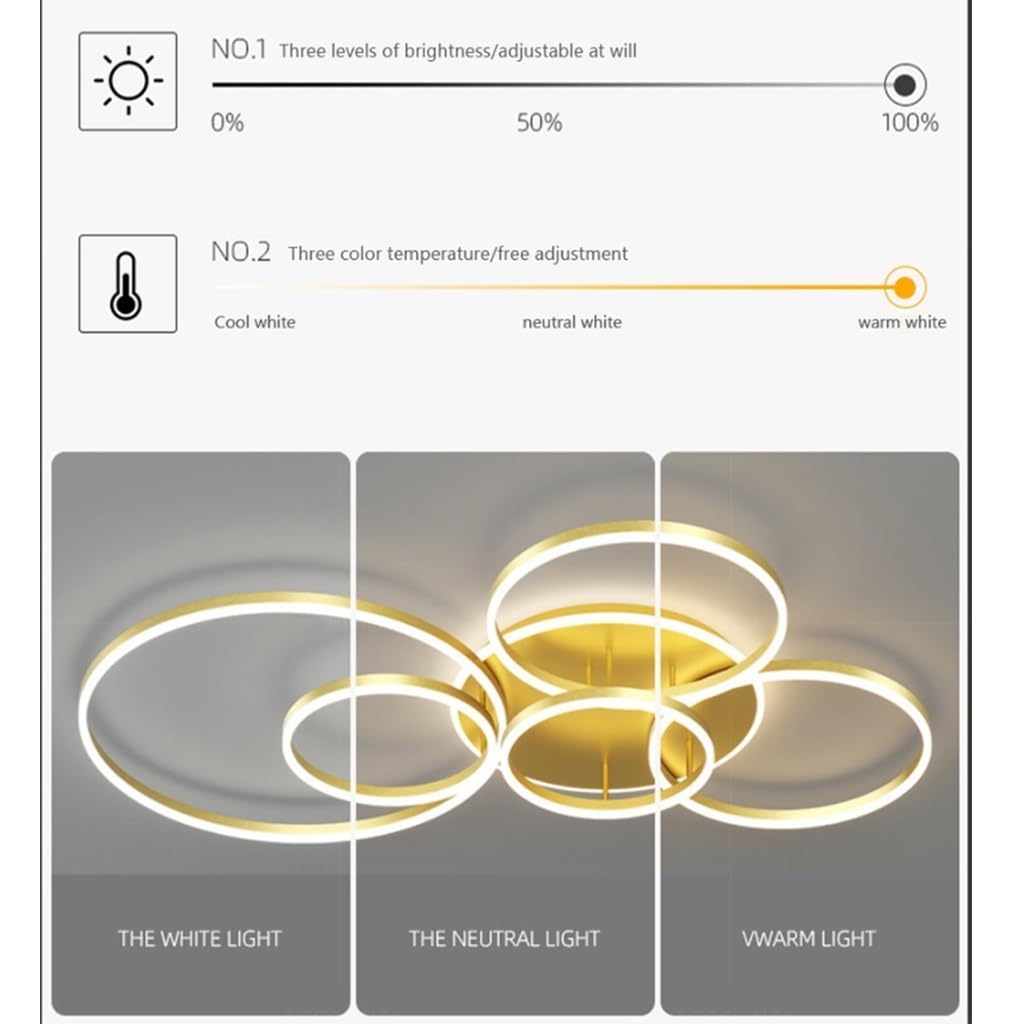 MyLjp LED ceiling light Simple Modern ceiling lamp Dimming Living room Atmospheric Rectangular ceiling spotlight Aluminum Acrylic Bedroom lamp Office Spotlight Kitchen Stepless White