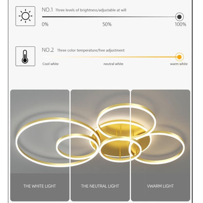 MyLjp LED ceiling light Simple Modern ceiling lamp Dimming Living room Atmospheric Rectangular ceiling spotlight Aluminum Acrylic Bedroom lamp Office Spotlight Kitchen Stepless White