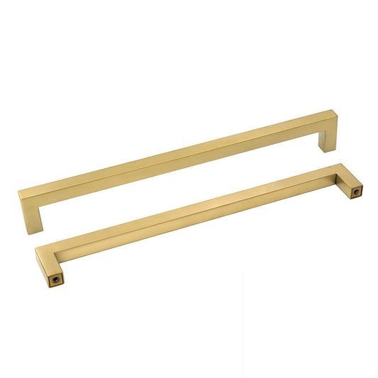 goldenwarm 5 pieces Furniture Handles Gold Drawer Handles Gold Kitchen Handles Brass Furniture Handles Stainless Steel Handles Gold Kitchen Handles 320mm Hole Spacing Kitchen Handles Gold