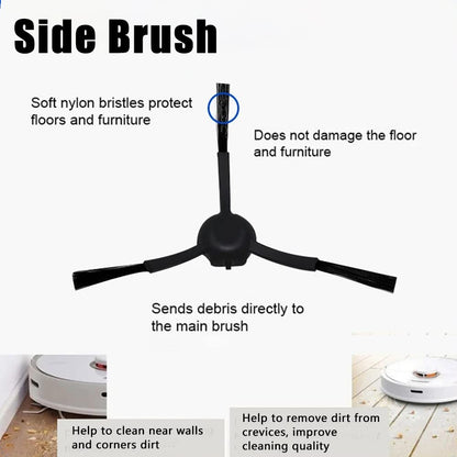 Accessory set for Dreame Bot Z10 Pro L10 Plus vacuum cleaner, 20-piece set, 2 detachable main brushes, 4 Hepa filters, 4 side brushes, 4 mop cloths, 4 dust bags, 2 cleaning brushes