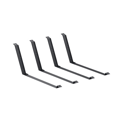 Anchor SOLIX solar panel mount for flat roof and garden, 2-pack, for flat roof garden terrace ground, easy installation, anti-slip design, 20° tilt angle, in black
