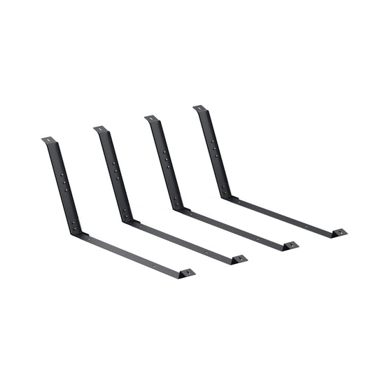 Anchor SOLIX solar panel mount for flat roof and garden, 2-pack, for flat roof garden terrace ground, easy installation, anti-slip design, 20° tilt angle, in black