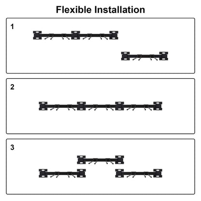ANTOPY Ski Storage Rack Snowboard Stand Wall Mount Heavy Duty Metal Ski Wall Rack Holds up to 10 pairs, 200 pounds for Home and Garage Storage Organizer Hanger 3 Racks