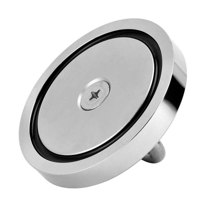 2 Neodymium disc countersunk hole magnets, strong permanent rare earth magnet with screws