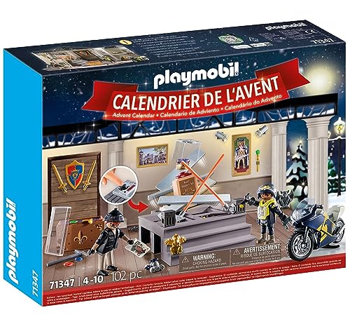 PLAYMOBIL | Police Advent Calendar for Kids | Museum Theft | Advent Calendar for Police fans | Advent season full of surprises | 71347
