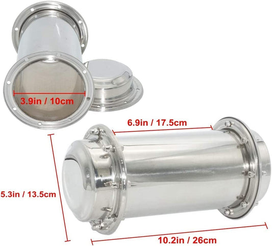 Time capsule, anti-corrosion, waterproof 304 stainless steel capsule container durable for granddaughter's future graduation gifts (10.2 inches)