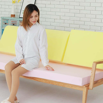 YURO Extra Long Foam Pillow - high-density cushion foam pad for floor mattress and seat cushion.