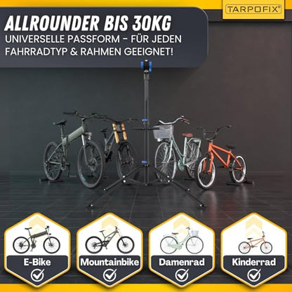 Tarpofix® Bicycle Assembly stand up to 50kg for E-bike | Bicycle Assembly stand for bicycles | Professional Bicycle Repair stand | Heavy duty bike holder Ebike | Bike stand repair & maintenance | Anthracite