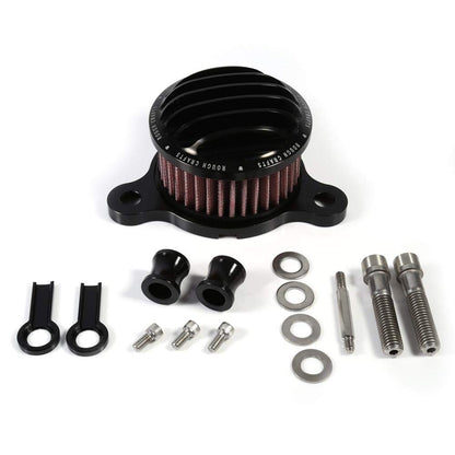 Air filter intake system kit for XL883 2004-2015 (Black) Replacement accessory.