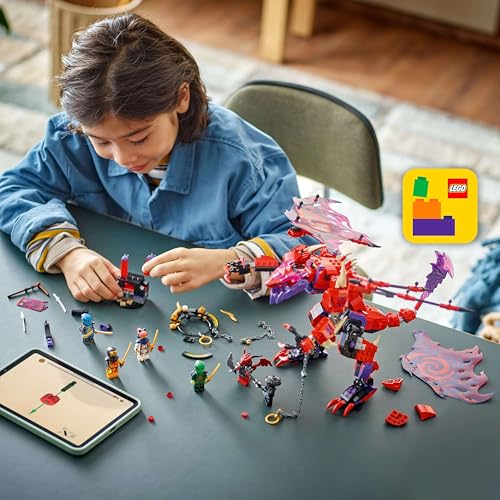 LEGO NINJAGO Stormbringer Dragon - Toy with 6 Ninja Minifigures - Roleplay Building Set for Boys and Girls 8+ - Gifts for Fans of the TV series Rise of the Dragons 71832