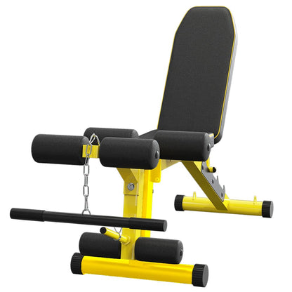 Multifunctional weight bench, adjustable strength training bench for full-body workout equipment for home gym.