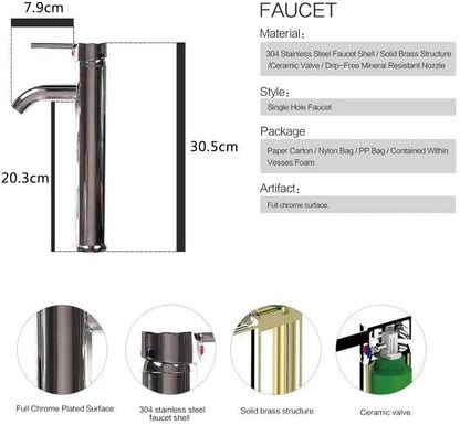 ARTETHYS Glass Countertop Basin with Faucet Drain, Oval Washbasin Vanity Set Silver, Bathroom Kitchen, Guest WC