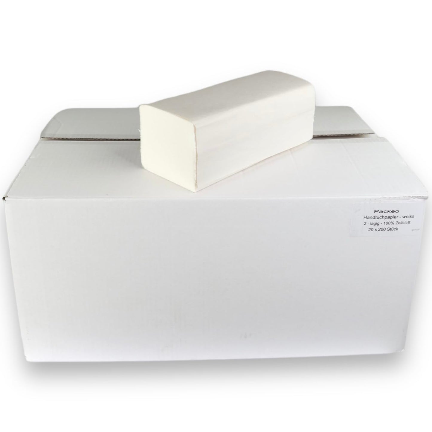 4000 sheets of premium white folded paper towels, 2-ply, 25 x 23 cm, ZZ-Fold