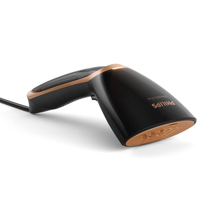 Philips Steam&Go Portable Garment Steamer - 1300W, constant steam output 24 g/min, compact and ergonomic design, SmartFlow heating plate, black (GC365/80)