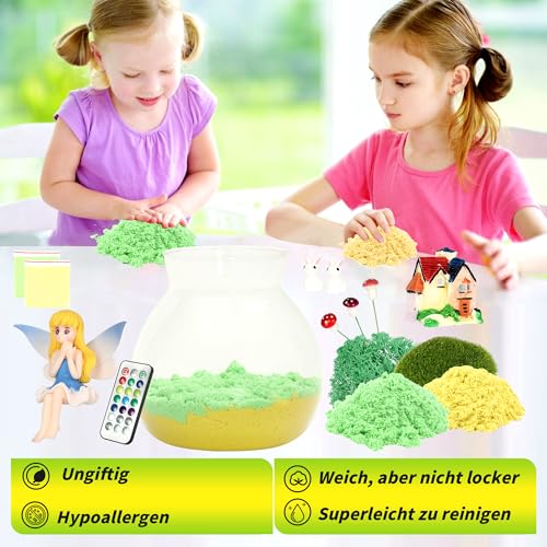 Doyran Fairy Gifts for Girls - Glowing Fairy Terrarium Craft Kit for Kids - Craft Toy Birthday Gifts for Children Ages 4, 5, 6, 7, 8, 9, 10, 11 years