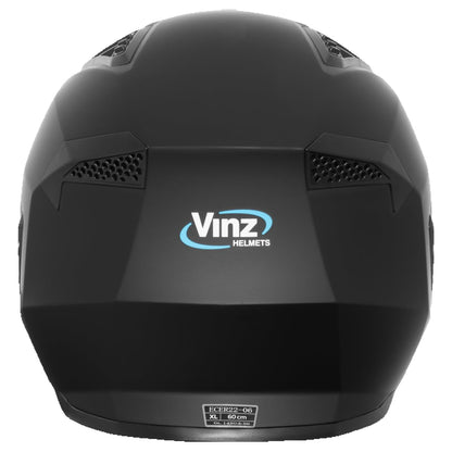 VINZ Shuto Jet helmet / Streetfighter helmet | ECE 22.06 approved | Scooter helmet with sun visor | Jet helmet with removable chin guard - Matte Black