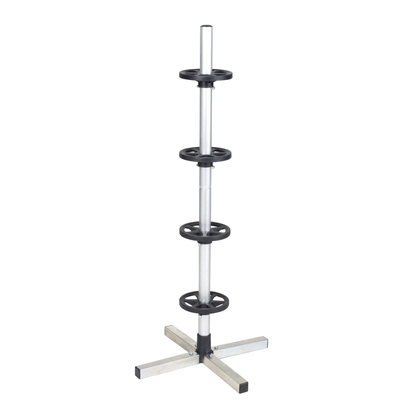 Cartrend wheel tree, for more space in the garage, assembled by plug-in system, tire stand for storage of 4 car tires with rims, up to tire width 225 mm.