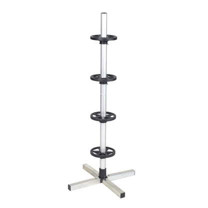 Cartrend wheel tree, for more space in the garage, assembled by plug-in system, tire stand for storage of 4 car tires with rims, up to tire width 225 mm.