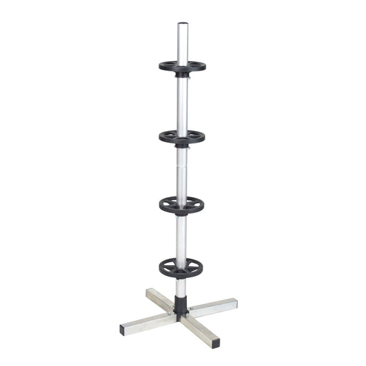 Cartrend wheel tree, for more space in the garage, assembled by plug-in system, tire stand for storage of 4 car tires with rims, up to tire width 225 mm.