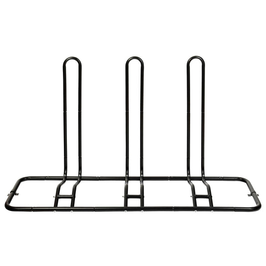 Schramm® bike stand expandable in black floor stand free-standing bike rack stand parker bike parking stand multi-bike rack, Size: For 3 bikes