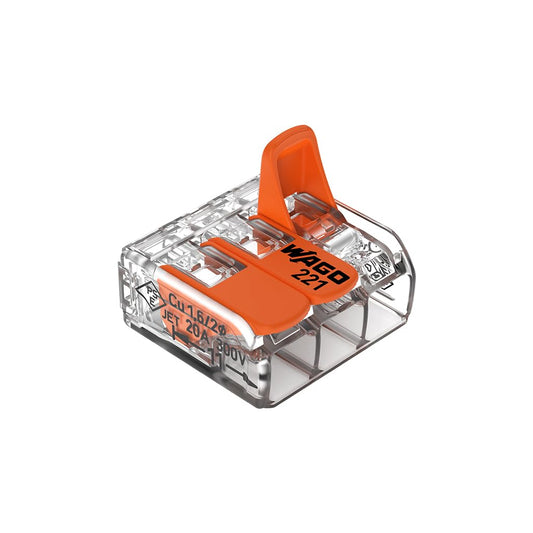 Wago connectors of the 221-413 series lever connectors terminal blocks connection clamps clamp plug-in terminals