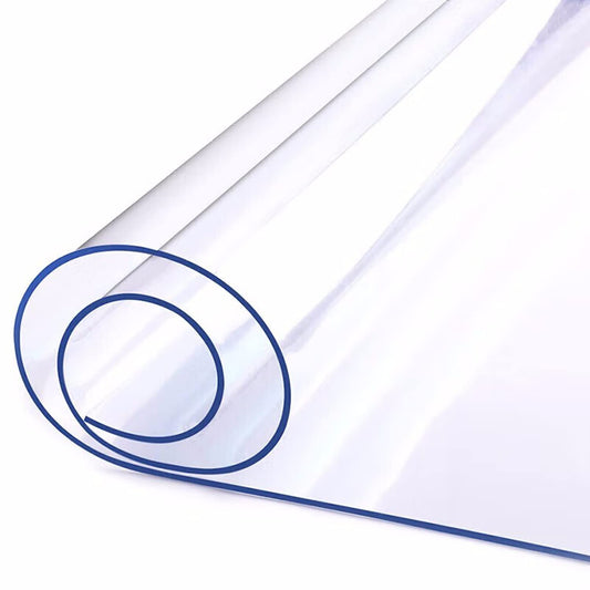 Table cover transparent 2mm thick clear PVC tablecloth clear PVC protective film table protection washable waterproof clear tablecloth, 200 x 100 cm.