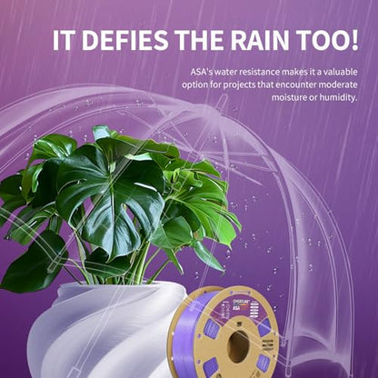 OVERTURE ASA Filament 1.75mm, 1kg spool (2.2lbs), Accuracy +/- 0.03mm, for 3D printers (Purple)