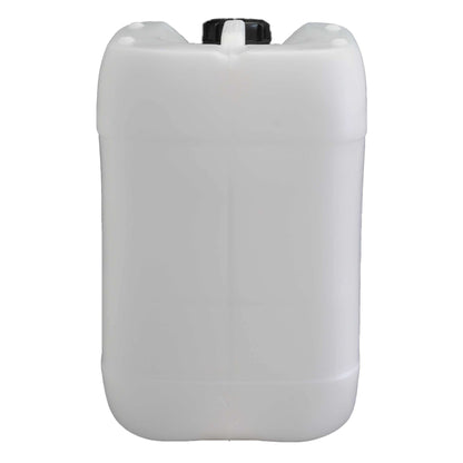 plasteo® 2X 20L water canister natural with screw cap & tap | BPA-free, food-safe, portable | Camping, automotive, outdoor | Made in Germany