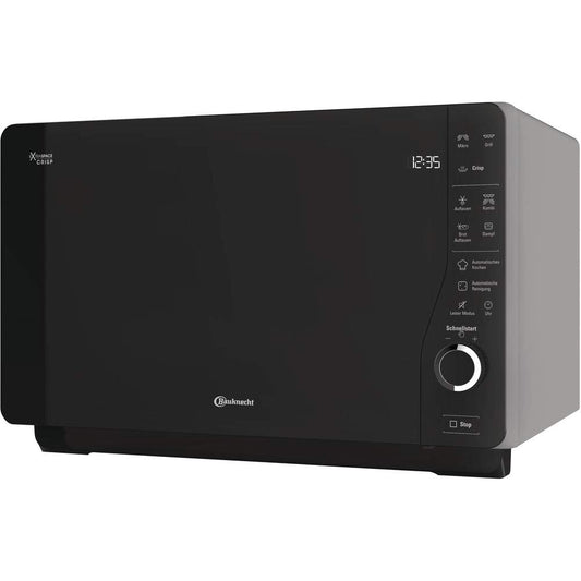 Bauknecht ExtraSpace Crisp MW 427 SL/Combination Grill and Microwave/Maximum Flexibility-No Turntable/800 W/25 L Capacity/Grill 1000 W/Crisp Function/Steam Cooking Function/AutoClean, Silver