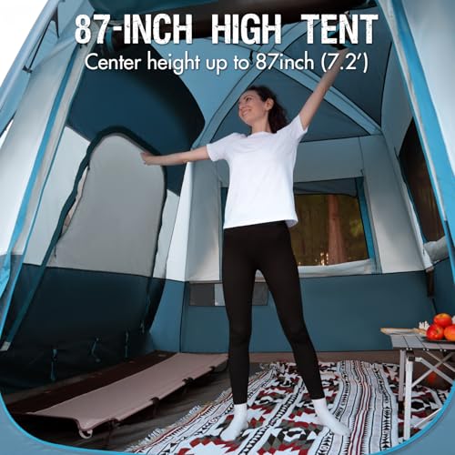 Portal Rear Tent 4-5 Person 2-in-1 Car Tent Camping 2000mm Waterproof Camping Tent with Tailgate for Camping, Outdoor, Hiking