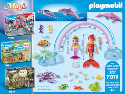 PLAYMOBIL Magic 71379 Starter Pack Mermaids, for kids 4 and up.