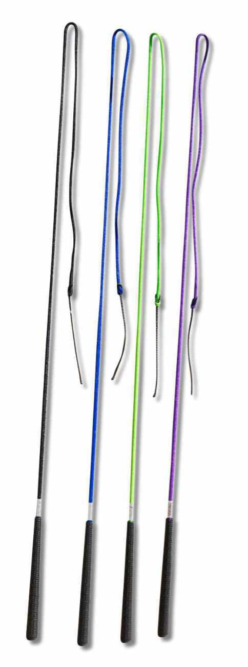 AMKA Bow whip driving whip 100 cm for horsemanship groundwork driving sports various colors rubberized special handle
