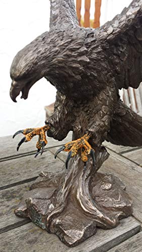 MC decorative figure bronzed - Eagle Wings of Glory - Bronze figure decoration indoor/outdoor.