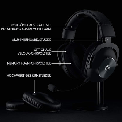 Logitech G PRO X LIGHTSPEED Wireless Gaming Headset with Blue VO!CE microphone filter technology, PRO G 50mm speakers, DTS Headphone: X 2.0, 20+ hours battery life, PC, PS5, PS4, Switch - Black