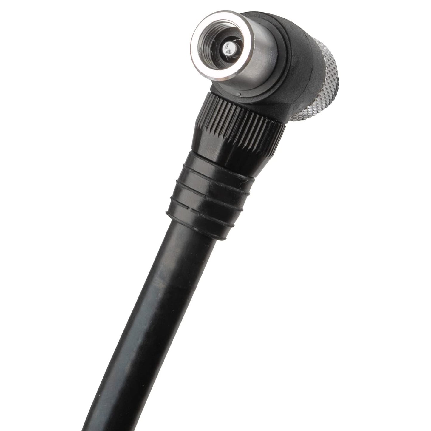 BETO bike pump, shock pump with gauge and release valve, hand pump, 400psi/28bar, AV/auto valve/Schrader valve/American valve, silver/black.