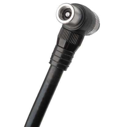 BETO bike pump, shock pump with gauge and release valve, hand pump, 400psi/28bar, AV/auto valve/Schrader valve/American valve, silver/black.