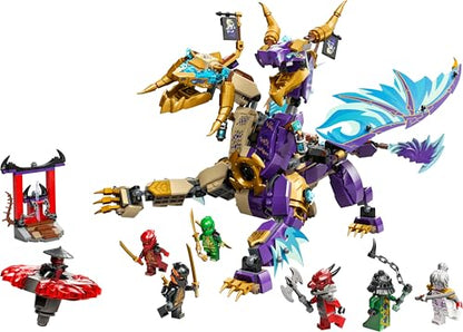 LEGO NINJAGO Lightning Dragon - Toy with 8 minifigures and a Spinjitzu spinner - Interactive ninja building toy for boys & girls ages 9+ - Gift idea for fans 71836