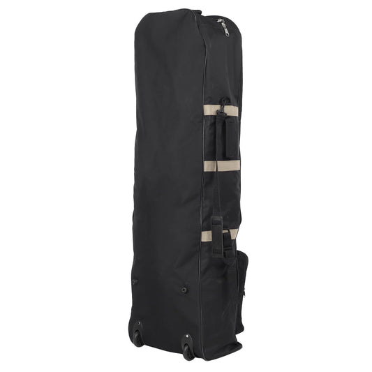 Golf travel bag with wheels Foldable 600D Golf Aviation Bag Storage Bag Club Case (Gold)