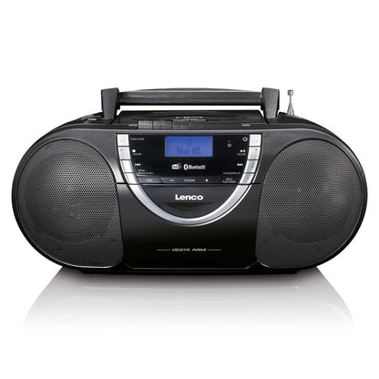 Lenco SCD 6900 Portable DAB+ Radio - Bluetooth - FM Radio - Boombox with CD/MP3 player - Cassette deck - USB input - AUX In - 3.5mm headphone jack - Black, regular
