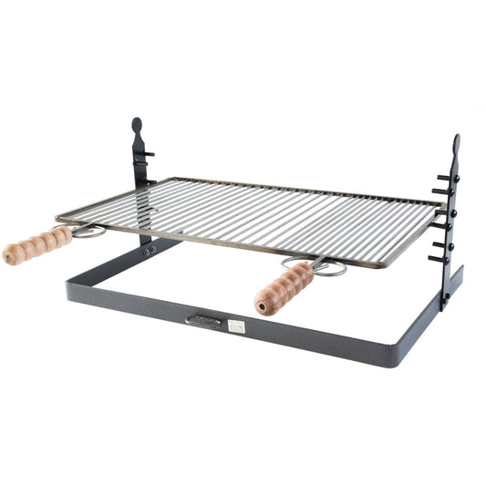 Grill pan with stand and adjustable height 60 x 37 cm