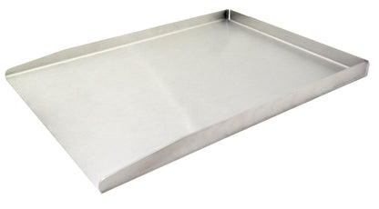 Steuber Plancha Plate 36 x 26 cm Stainless steel grill plate with edge, Teppanyaki grill plate for burgers, induction stove & charcoal grill.