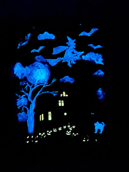 Zita's Creative Acrylic Paint Set 8x30ml - Glow in The Dark, Fluorescent Paint, Craft Paint, Acrylic Paint